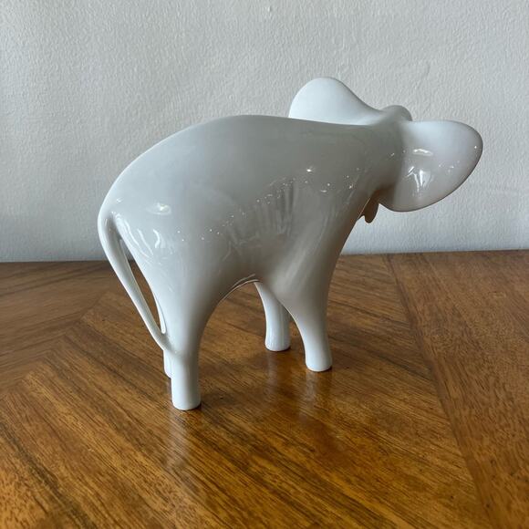 Royal Dux Elephant Vintage Ceramic Figurine Sculpture Statue Jaroslav Jezek - Picture 7 of 8